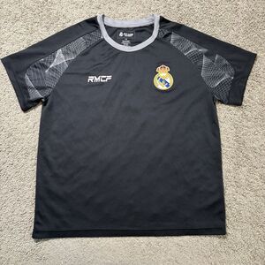 Real Madrid Black Soccer Jersey Football Shirt #7 Ronaldo CR7 Mens Large